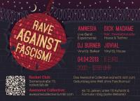 rave against facism flyer