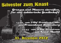 Silvester Knastdemo 2012 - Poster