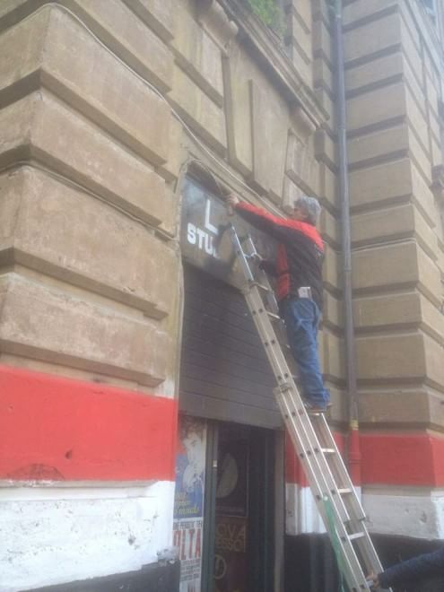 Räumung des Blocco Studentesco Sitz an der Piazza Perin del Vaga am 23.03.2015 in Rom  (Foto: La Republica)