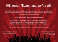 Offener Kommune-Treff in Leipzig: Flyer Frontseite