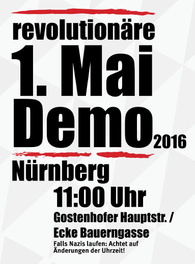 Revolutionäre 1. Mai Demo Nürnberg