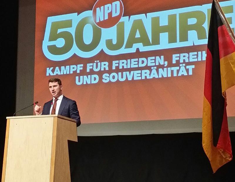 Der neue NPD-Bundesvorsitzende Frank Franz