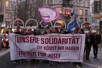 Unsere Solidarität die könnt ihr haben. Freiheit für Josef!