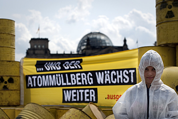 Protest vor dem Bundestag in Berlin