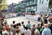 Kundgebung im Baskenland - Protest gegen Verhaftung von Tomás Elgorriaga Kunze