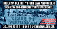 30. Juni 2016 Demo zum CDU-Sommerfest 