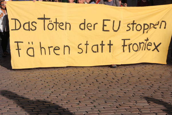 Fähren statt Frontex - Foto aus Freiburg (RDL)