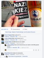 bekenntnis von  Lukas Lippitz zum Vandalismus auf facebook privat