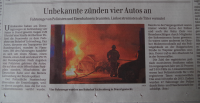 Berliner Zeitung: Unbekannte zünden vier Autos an / 11.03.2015