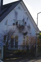 Farbe am Haus von Rolf Conradi (AFD Reinickendorf)