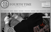 Die neue Website von "Fourth Time" - ohne Neonazi Gabor Grett, dafür nur noch mit RechtsRocker Sacha Korn