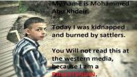 Mohammad Hussein Abu Khdeir, 17