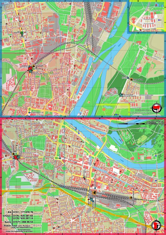 Detailkarte Naziaufmarsch Magdeburg