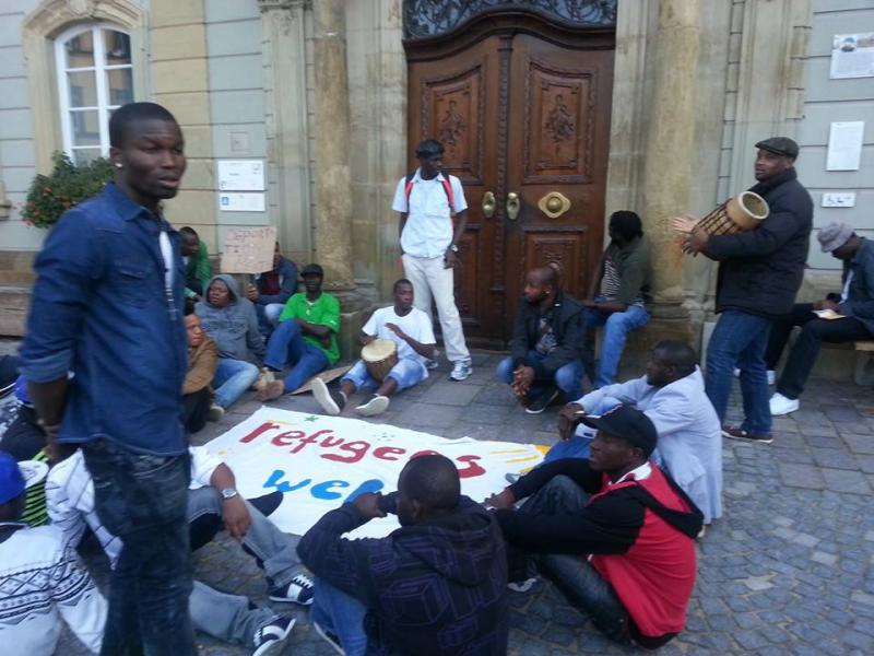 refugee protest in schwäbisch gmünd - 1