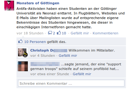 Monsters of Göttingen auf facebook