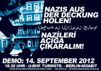 Flugblatt zur Demo gegen Arnulf Priem am 14.09.2012 in Berlin