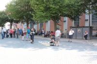 Kundgebung auf dem Eisenacher Marktplatz.