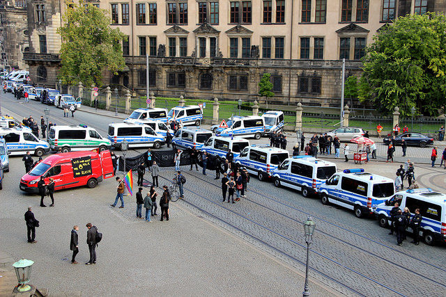 Kaum Beteiligung am Gegenprotest