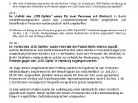 ausschnitt: schriftliche anfrage gefährderansprachen vor g20 in berlin