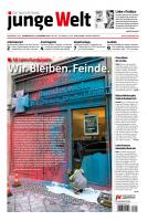 Titelseite der jungen welt am 12 November 2015: »60 Jahre Bundeswehr: Wir.Bleiben.Feinde«