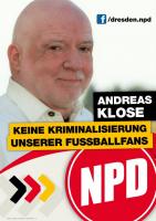 Andreas Klose NPD Wahlplakat