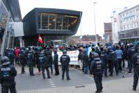 Polizeikessel um die Blockade