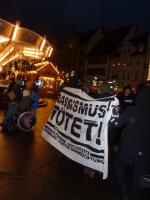 Sponti wegen Abschiebung in Erfurt am 25.11.2015 auf dem Weihnachtsmarkt