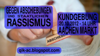 Gegen Abschiebungen und staatlichen Rassismus - Kundgebung in Aachen