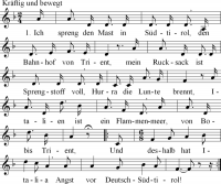 gern gesungene Strophen in deutschnationalen Korporierten-Kreisen