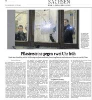 Sächsische Zeitung: »Pflastersteine gegen zwei Uhr früh«