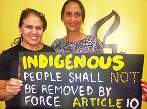 Indigenous people shall not be removed by force article 10
