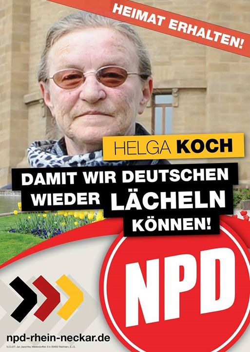 NPD-Plakat zur Kommunalwahl 2014 in Mannheim
