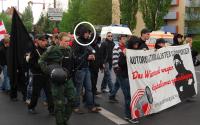 Ganser beim Naziaufmarsch in Schweinfurt am 1. Mai 2010