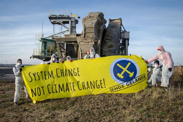 System change not climate change