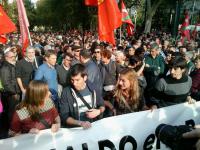 Am Samstag demonstrierten 20.000 in Donostia ür die Freilassung der Gefangenen ARKAITZ RODRÍGUEZ, MIREN ZABALETA und SONIA JACINTO saßen sechs Jahre. Sie hatten mit Arnaldo Otegi und Rafa Diez den Friedensprozess eingeleitet, die sitzen weiter