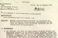Geheimbefehl von Ernst Kaltenbrunner, „Leiter Reichssicherheitshauptamt“, „Burschenschaft Arminia Graz“ in der „Deutschen Burschenschaft“