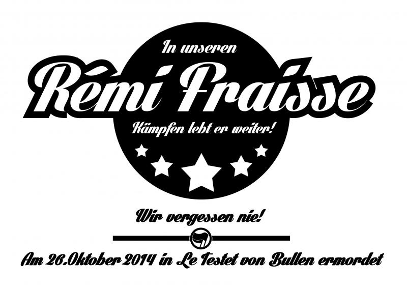 Rémi Fraisse - In unseren Kämpfen lebt er weiter!