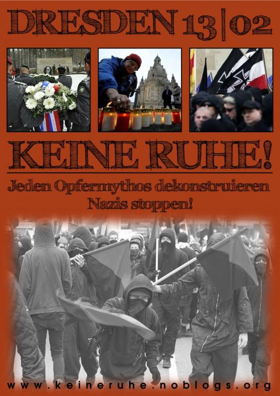 Plakat / DRESDEN 13|02 - KEINE RUHE!