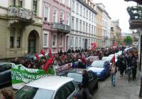 Antifaschistische Demonstration in der Südstadt