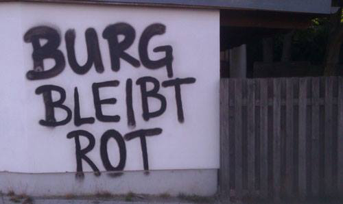 Oldschool bleiben - Burg bleibt Rot!