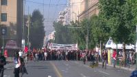 Demo der Anarchistischen und Sozialrevolutionären Gruppen Richtung Syntagma Platz/Parlament