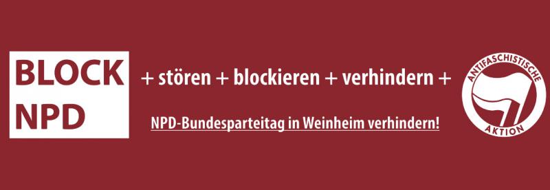 Block NPD - Den NPD-Bundesparteitag verhindern!