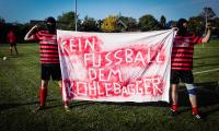 Kein Fussball dem Kohlebagger