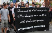 Heilbronner Nazis mit einem Transparent der "AG HN" in Bad Nenndorf 2012