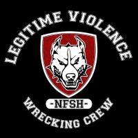 NFSH Schriftzug im "Legitime Violence" Logo