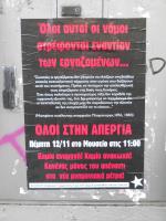 Plakat von Anarcho-Kommunistinnen in der Klassengegenoffensive gegen die EU-Versammlung
