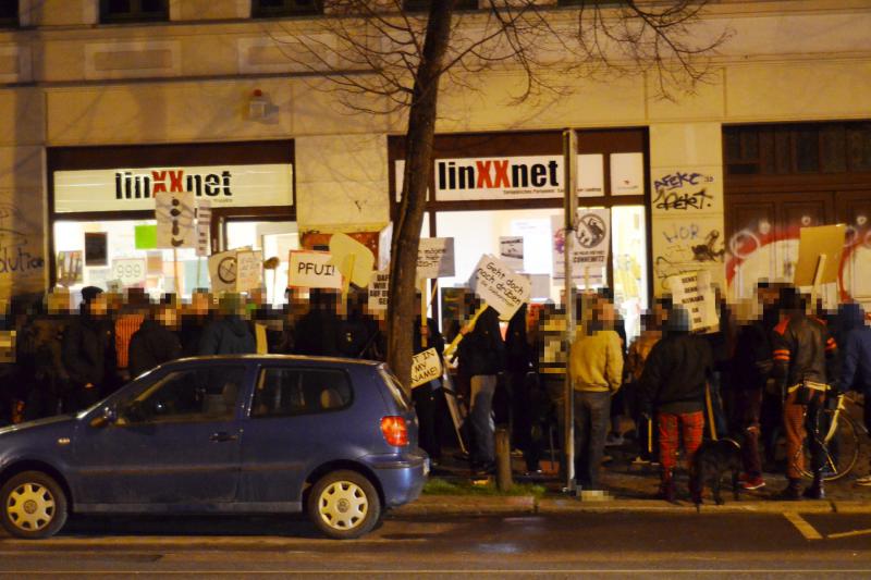Bürgerprotest in Connewitz 1