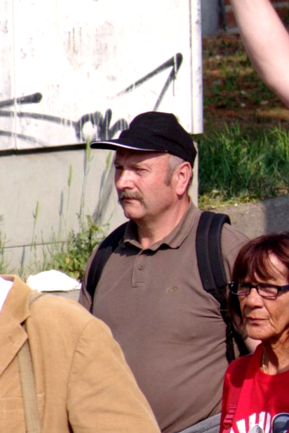 Friedrich Kellermann auf der Nazidemo am 1.Mai 2011 in Heilbronn