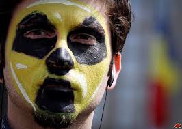 Nuclear painted face