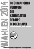Titelseite: Broschüre zu NPD-Kandidaturen im Landkreis Oberhavel (Brandenburg)